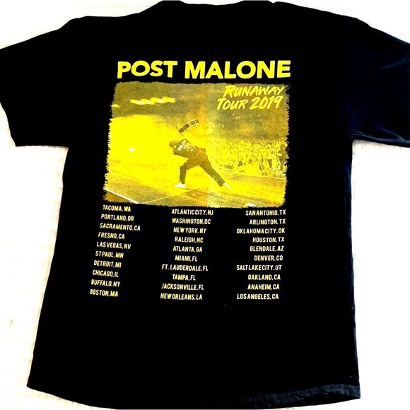 Post Malone Runaway Tour 2019 Concert Shirt - Picture 2 of 3